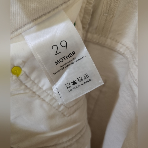 Mother Jeans Snacks! High Waisted Double Stack Ankle In Grab-n-go Natural 29 - Picture 10 of 13